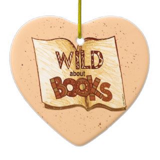 Wild About Books Christmas Ornament