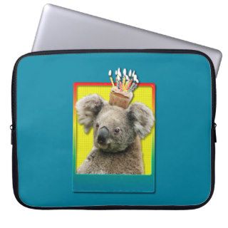 Birthday Cupcake   Koala Laptop Sleeves