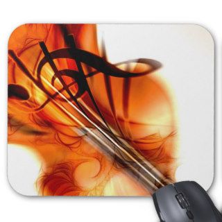 Abstract Violin Art Mousepads
