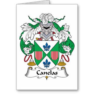 Canelas Family Crest Card