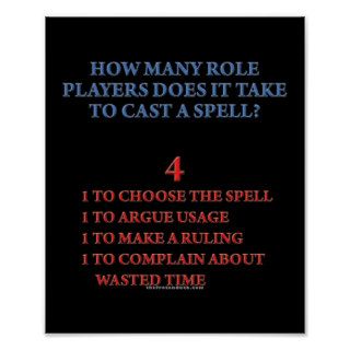 How Many Players to Cast a Spell Posters