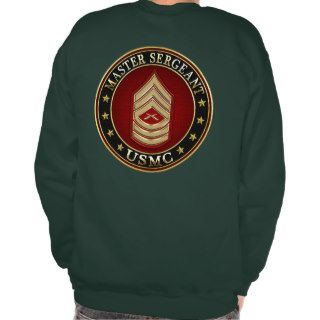 U.S. Marines Master Sergeant (USMC MSgt) [3D] Pull Over Sweatshirt