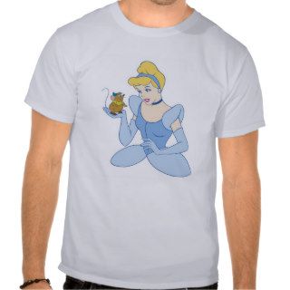 Cinderella holding mouse in her palm. tshirts