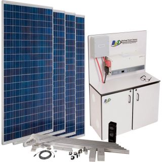 BPS Solar Powered Backup Power System   3600 Watt, 120 Volt, 4 AGM Batteries,