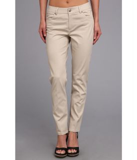 Christin Michaels Cropped Taylor Womens Casual Pants (Beige)
