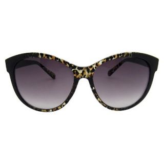 Womens Cateye Leopard Sunglasses   Black/Brown