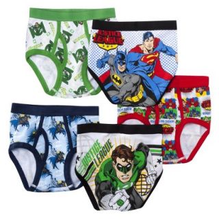Justice League Boys 5 Pack Brief Set  Assorted 6
