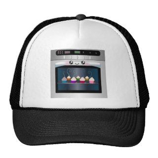 Cute Happy Oven with cupcakes Hat