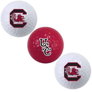 South Carolina Gamecocks Team Golf 3pk Golf Ball Set