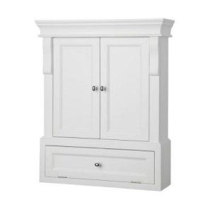 Foremost NAWO2633 White Naples Wall Cabinet in White 26 1/2 x 32 3/4