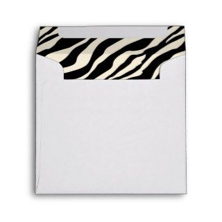 Zebra Print Card Invitation Envelope (Square)
