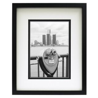 Room Essentials Double Matted Linear Frame   Black 5x7