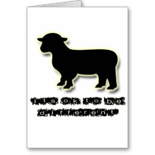 Ok to be a Black Sheep Different Greeting Cards