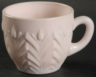 Jeannette Shell Pink Milk Glass Snack Cup Only   Pink Milk Glass