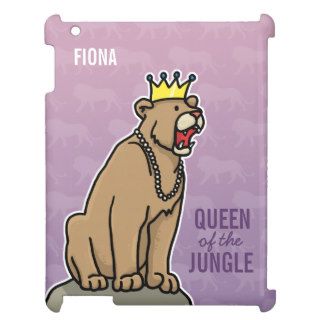 Lioness Queen of the Jungle, Add Child's Name Cover For The iPad
