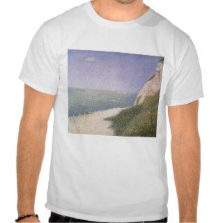 Beach at Honfleur by Seurat, Vintage Pointillism T Shirt