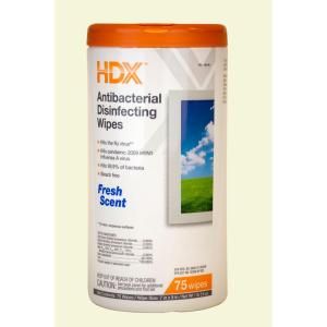 HDX Fresh Scented Disinfecting Wipes (75 Count) HOMDE00