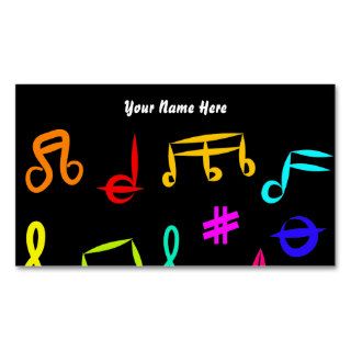 Music Icons, Your Name Here Business Card Template