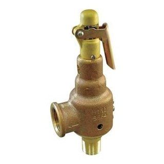 Kunkle 6010GFE01 AM0025 Bronze ASME Safety Relief Valve for Steam, EPR Soft Seat, 25 Preset Pressure, 1 1/4" NPT Male Inlet x NPT Female Outlet Industrial Relief Valves