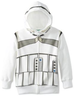 Star Wars Boys 2 7 Vader Hoodie, White, 7 Fashion Hoodies Clothing