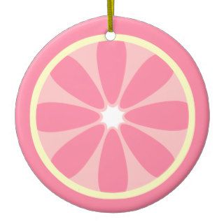 Pink Lemon Slice Ornament