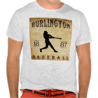 1887 Burlington Vermont Baseball T Shirts