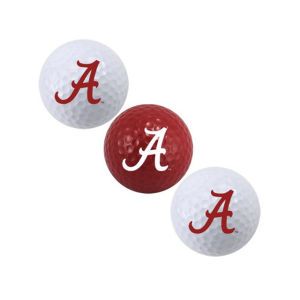 Alabama Crimson Tide Team Golf 3pk Golf Ball Set