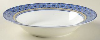 Victoria & Beale Cambridge Rim Soup Bowl, Fine China Dinnerware   Blue&White Lat
