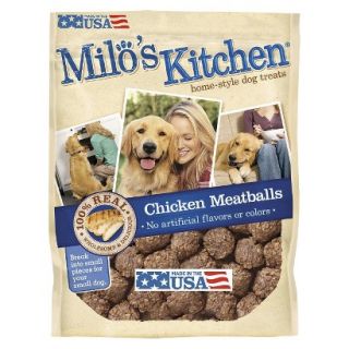 Milos Kitchen Home Style Dog Treats   Chicken Meatballs 18 oz