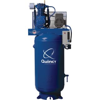 Quincy Air Master Air Compressor with MAX Package   7.5 HP, 230 Volt Single
