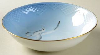 Bing & Grondahl Seagull Coupe Cereal Bowl, Fine China Dinnerware   Blue Backgrou