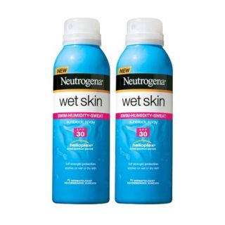 Neutrogena Wet Skin Sunblock Spray Set with SPF 30   2 Pack