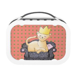 King Cat with a Crown Lunchboxes