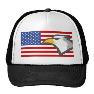 United States Flag Golden Eagle Patriotism Mesh Hats