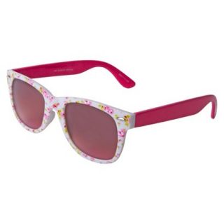Womens Surf Sunglasses with Flower Print   Pink