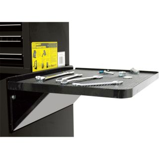 Homak Side Shelf for Homak Pro 27 Inch Rolling Tool Cabinet   Black, Model