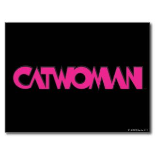 Catwoman Logo Pink Postcard