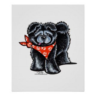 Black Chow Chow Sailor Print