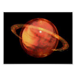 Burning Saturn Print