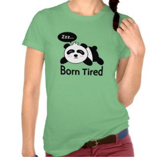 Cartoon of Cute Sleeping Panda Shirts