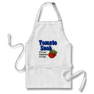Tomato Snob Funny Cooking Saying Apron