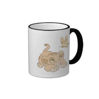 The Lion King Young Simba Chasing a Butterfly Coffee Mugs