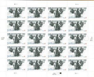 Korean War Veterans Memorial Sheet of 20 US Stamps 3803 