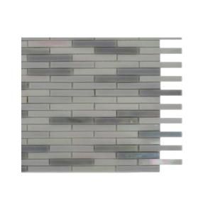 Splashback Tile Matchstix Flakesnow Glass Floor and Wall Tile Sample R3D2 GLASS TILE