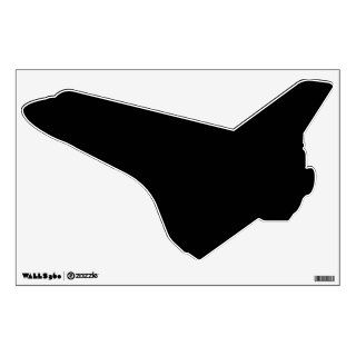 space shuttle silhouette black wall decal