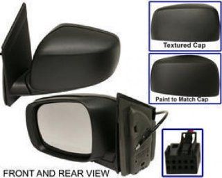 Discount Starter and Alternator 1537PL Chrysler Town and Country Driver Side Replacement Mirror Power Heated Paint to Match Textured Manual Folding W/ 2 Caps Automotive