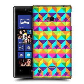 Head Case Designs 3D Triangles Neon Geometric Hard Back Case Cover for Nokia Lumia 720 Cell Phones & Accessories