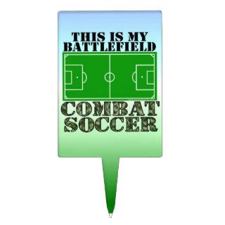 Combat Soccer Cake Topper