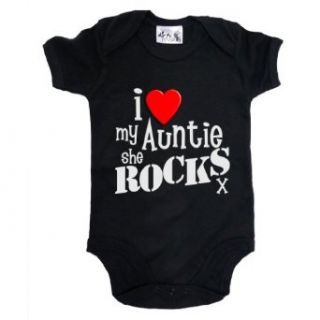 Dirty Fingers   I Love my AUNTIE she Rocks x   Baby & Toddler Bodysuit Clothing