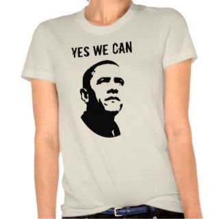 Barack Obama YES WE CAN (Both sides) T shirt